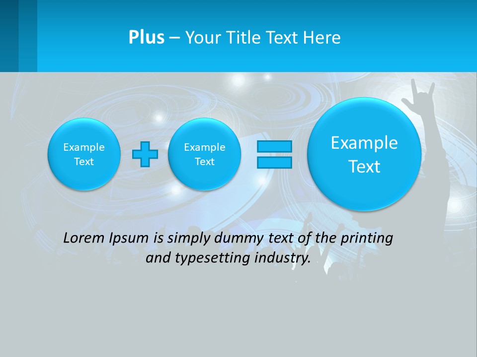 A Silhouette Of A Person At A Concert PowerPoint Template