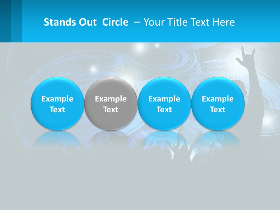 A Silhouette Of A Person At A Concert PowerPoint Template