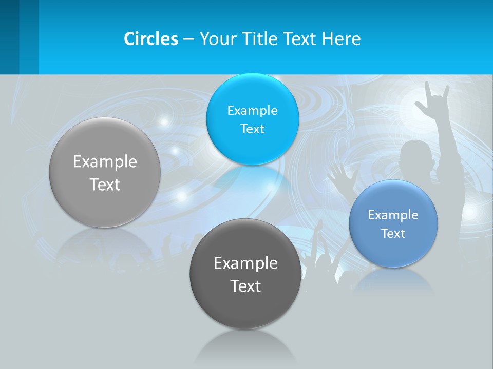 A Silhouette Of A Person At A Concert PowerPoint Template