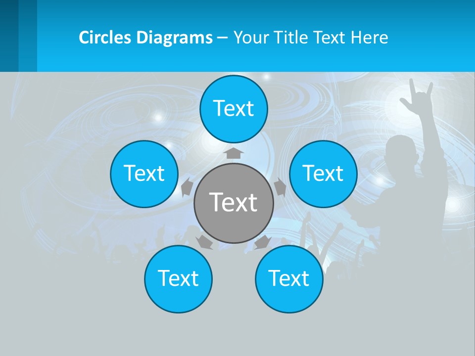 A Silhouette Of A Person At A Concert PowerPoint Template