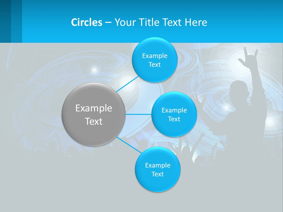 A Silhouette Of A Person At A Concert PowerPoint Template