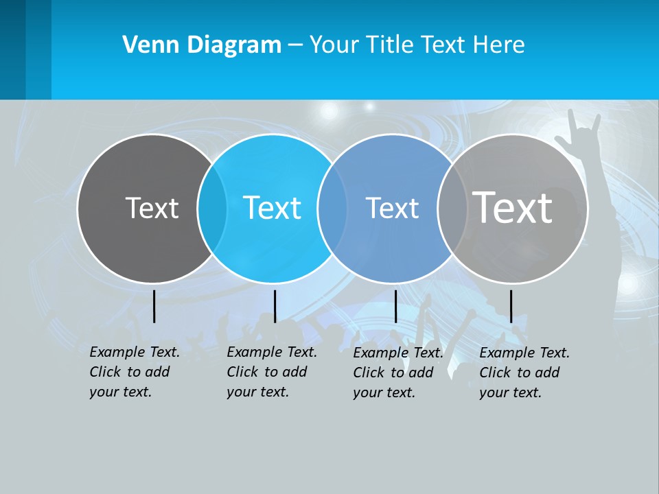 A Silhouette Of A Person At A Concert PowerPoint Template