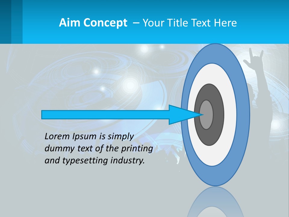 A Silhouette Of A Person At A Concert PowerPoint Template