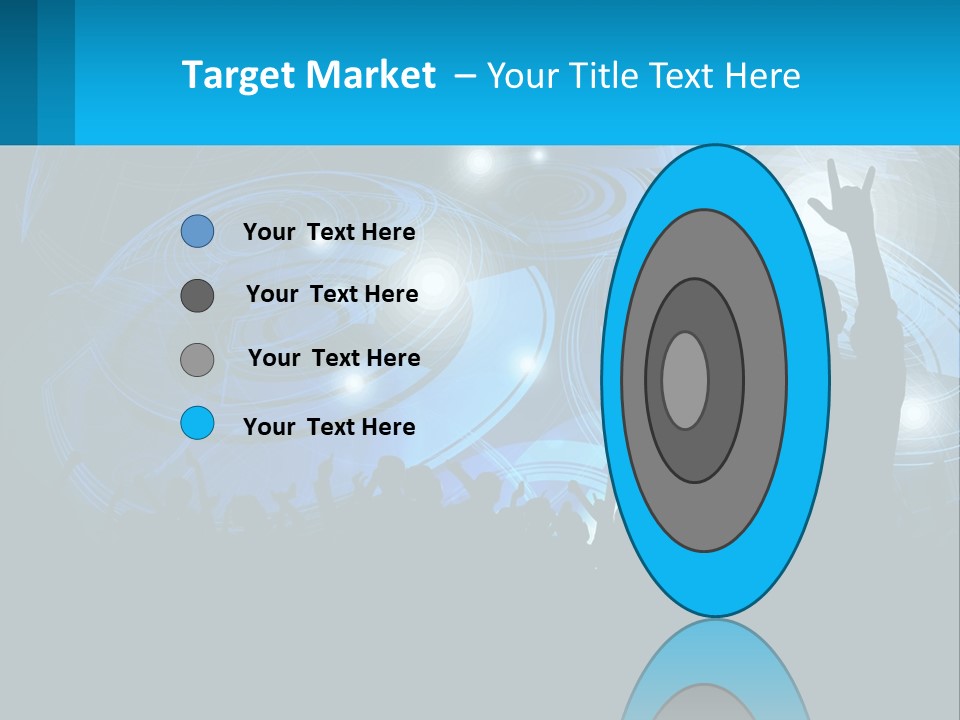 A Silhouette Of A Person At A Concert PowerPoint Template