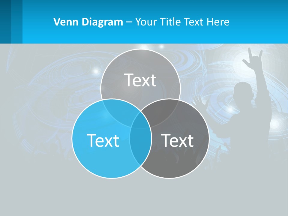 A Silhouette Of A Person At A Concert PowerPoint Template