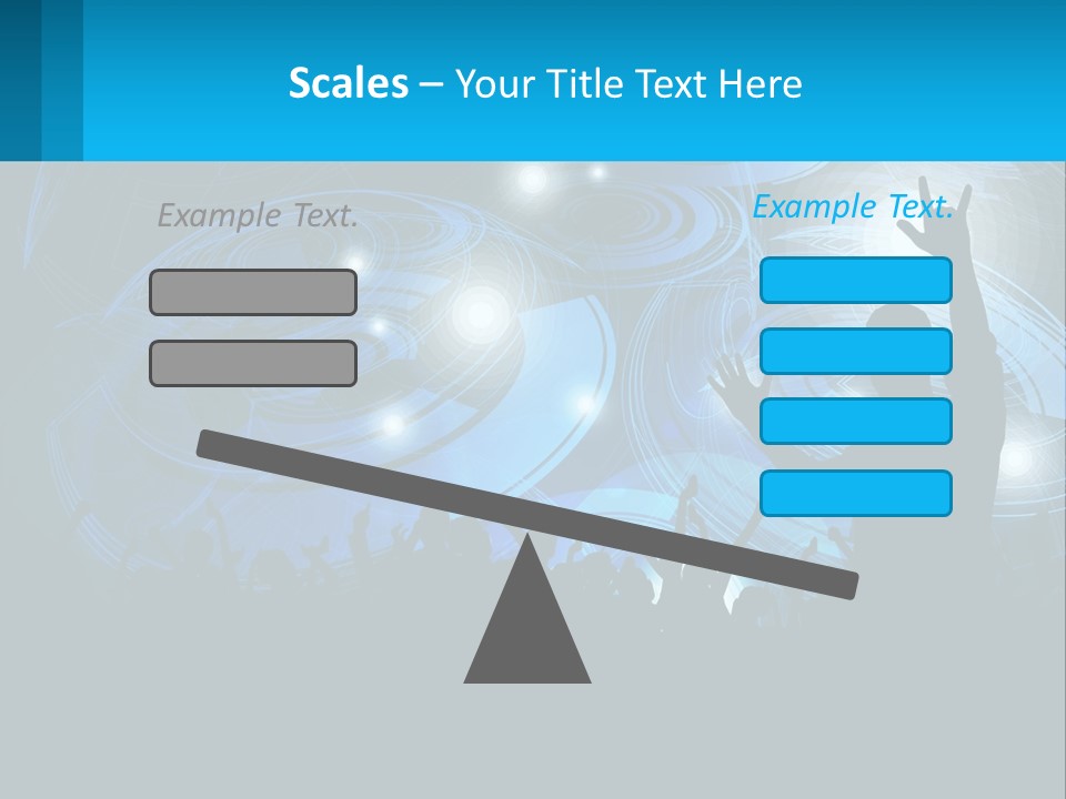 A Silhouette Of A Person At A Concert PowerPoint Template