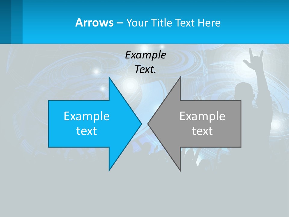 A Silhouette Of A Person At A Concert PowerPoint Template