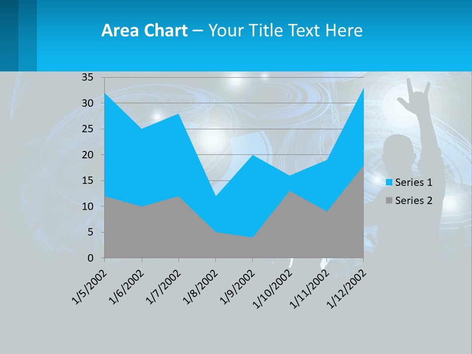 A Silhouette Of A Person At A Concert PowerPoint Template