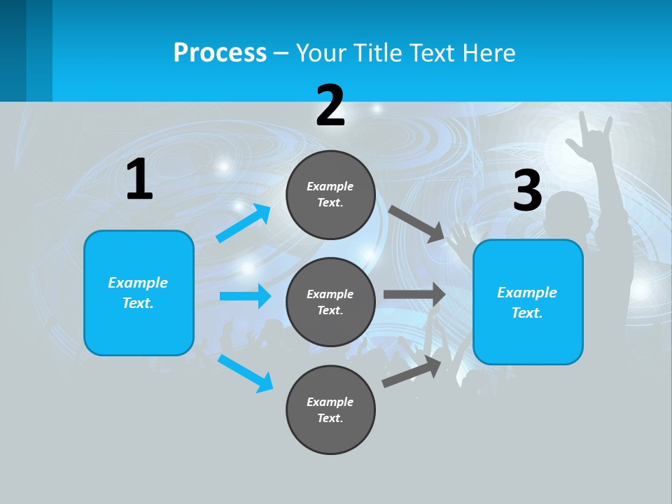 A Silhouette Of A Person At A Concert PowerPoint Template