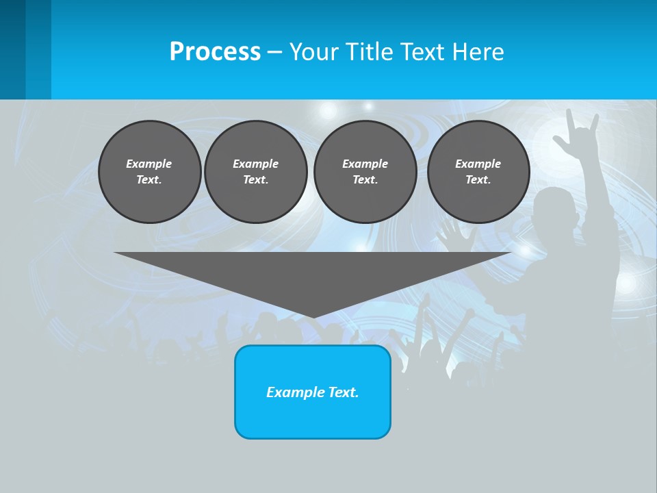 A Silhouette Of A Person At A Concert PowerPoint Template