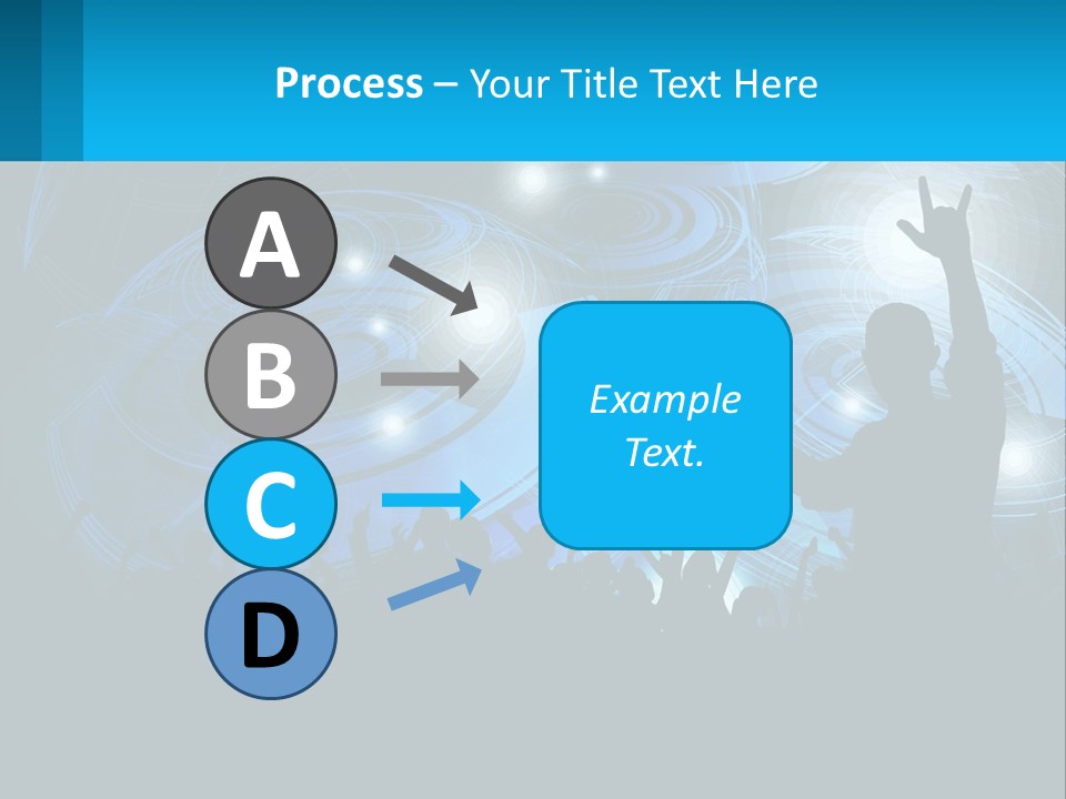 A Silhouette Of A Person At A Concert PowerPoint Template
