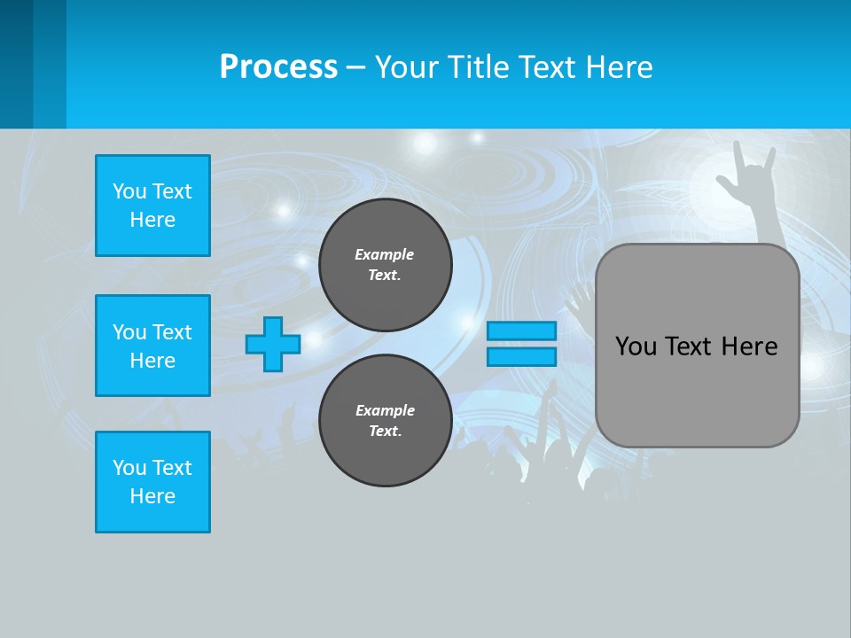 A Silhouette Of A Person At A Concert PowerPoint Template