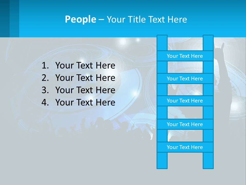 A Silhouette Of A Person At A Concert PowerPoint Template