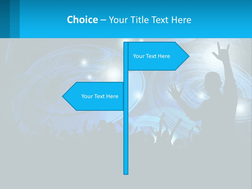 A Silhouette Of A Person At A Concert PowerPoint Template