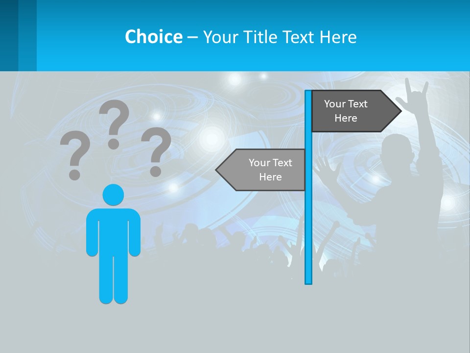 A Silhouette Of A Person At A Concert PowerPoint Template