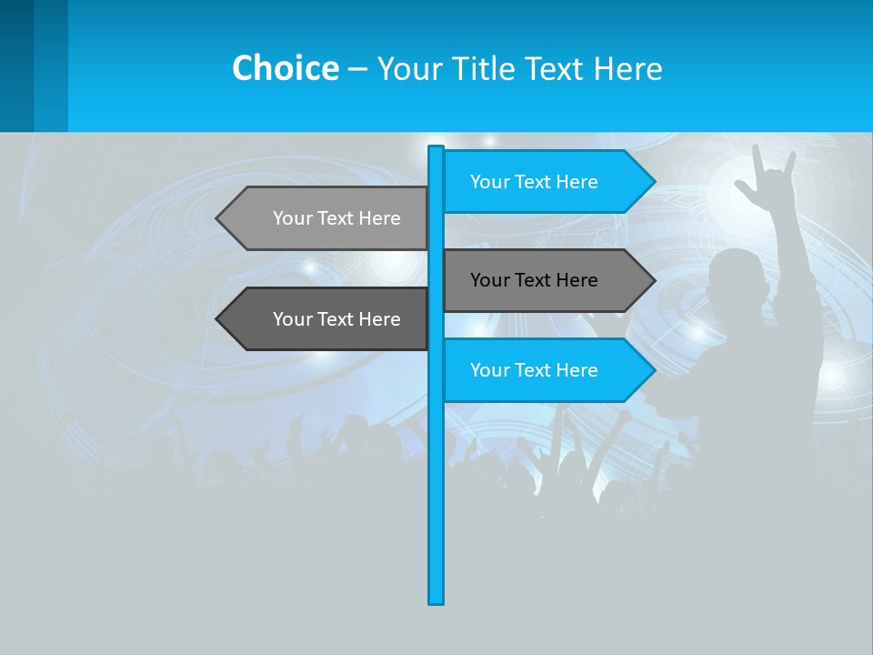 A Silhouette Of A Person At A Concert PowerPoint Template