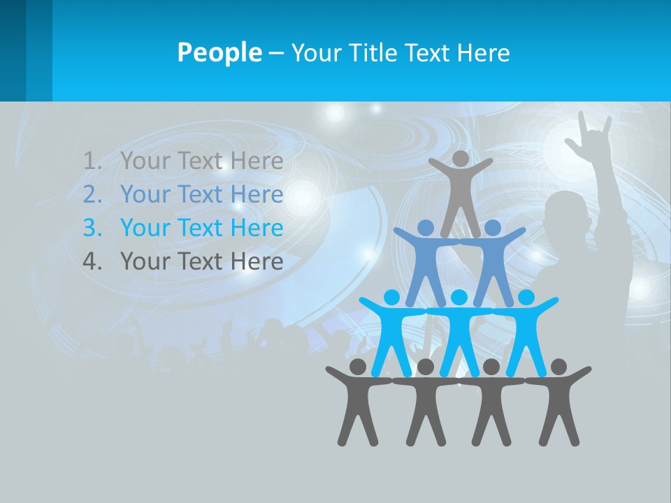 A Silhouette Of A Person At A Concert PowerPoint Template