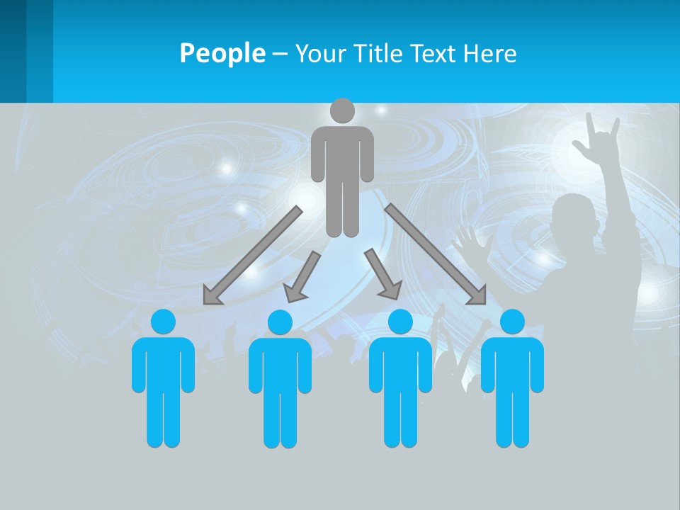 A Silhouette Of A Person At A Concert PowerPoint Template