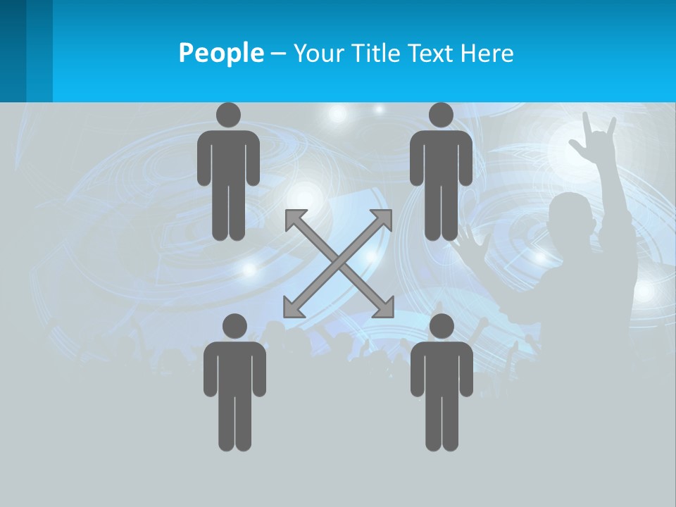 A Silhouette Of A Person At A Concert PowerPoint Template