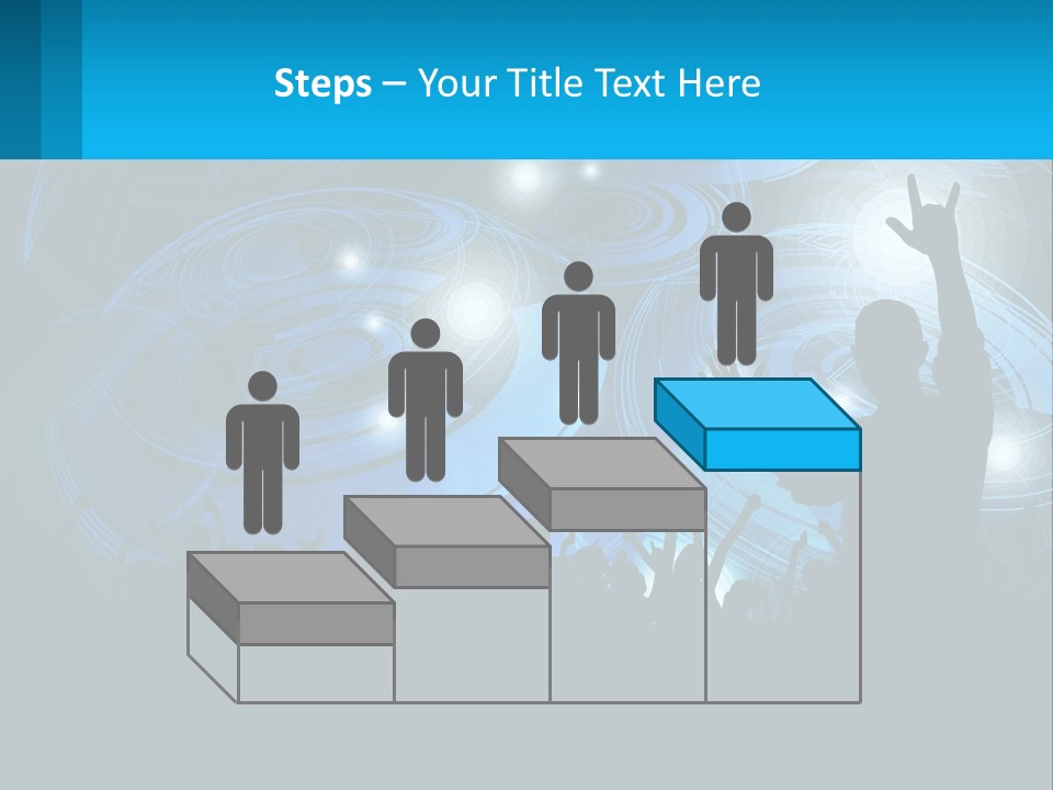 A Silhouette Of A Person At A Concert PowerPoint Template