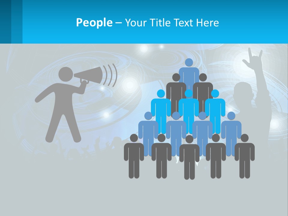 A Silhouette Of A Person At A Concert PowerPoint Template