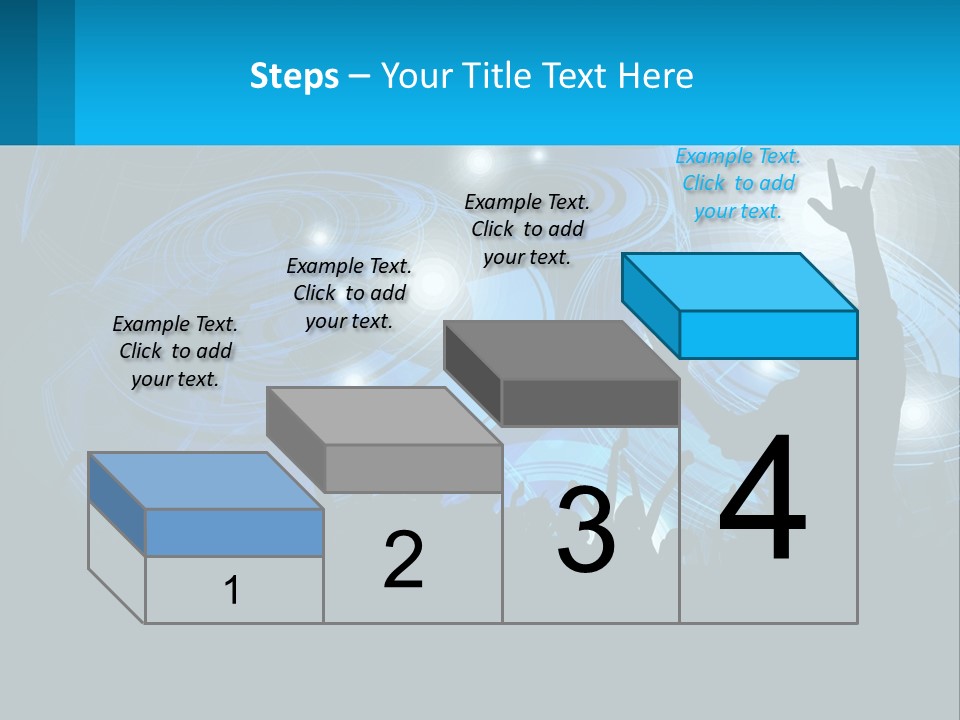 A Silhouette Of A Person At A Concert PowerPoint Template