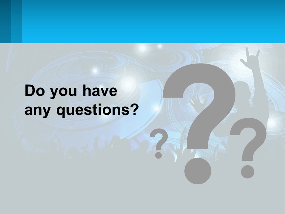 A Silhouette Of A Person At A Concert PowerPoint Template