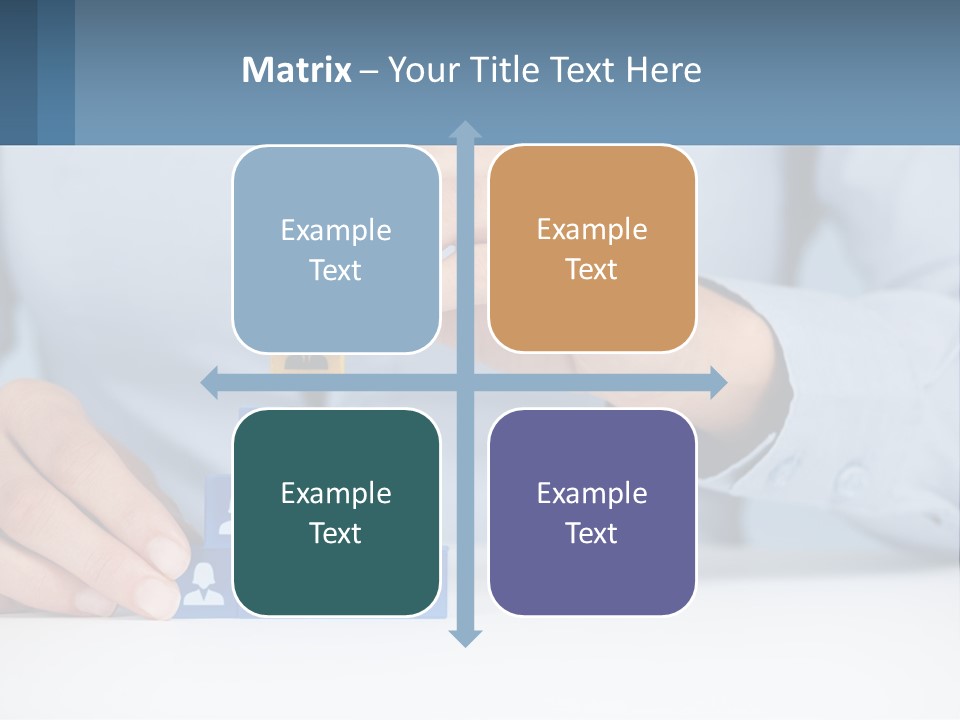A Person Placing A Piece Of Blue Block On Top Of A Pyramid PowerPoint Template