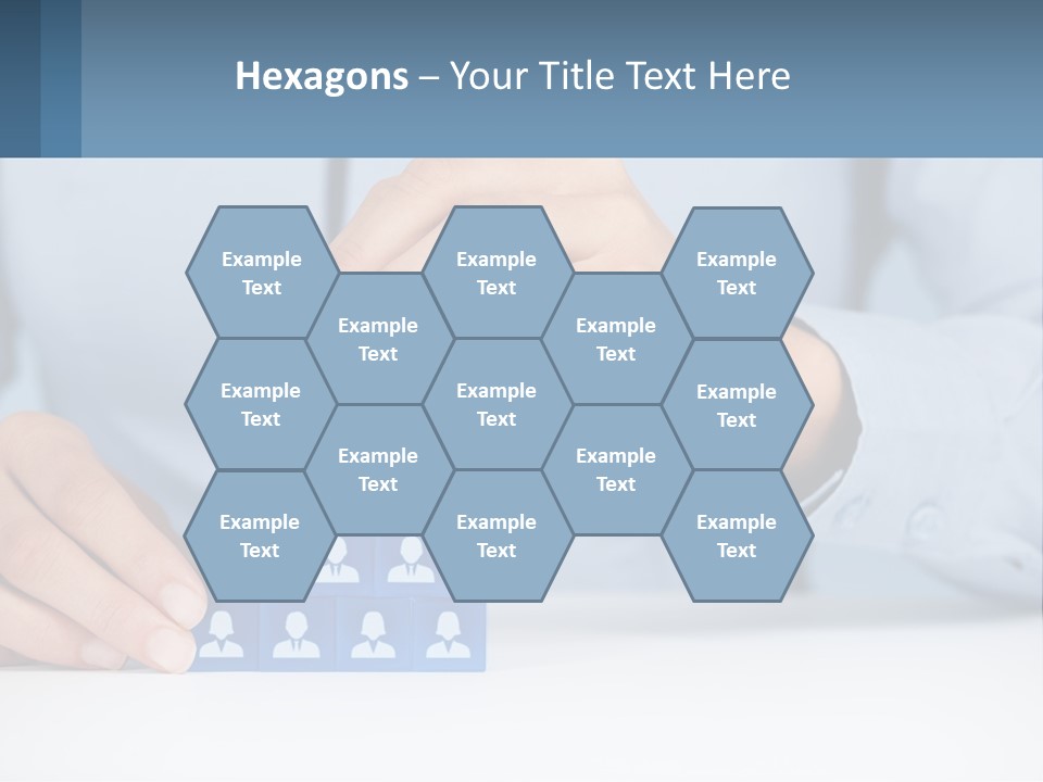 A Person Placing A Piece Of Blue Block On Top Of A Pyramid PowerPoint Template