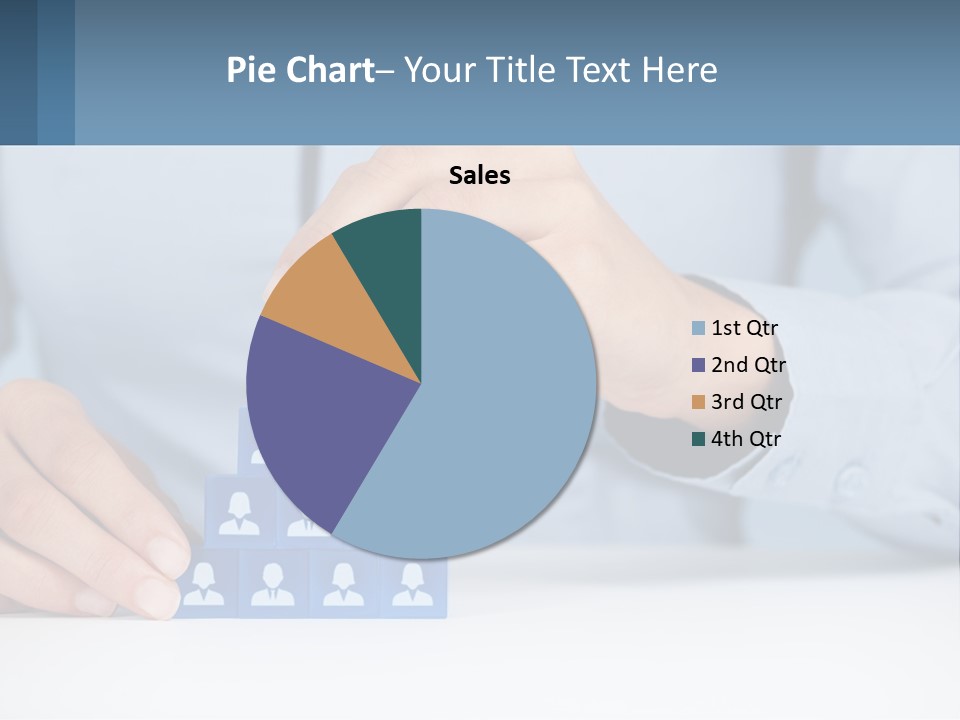 A Person Placing A Piece Of Blue Block On Top Of A Pyramid PowerPoint Template