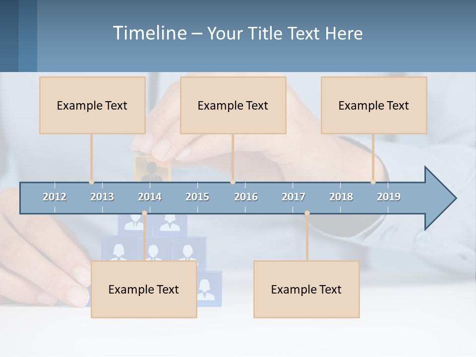 A Person Placing A Piece Of Blue Block On Top Of A Pyramid PowerPoint Template