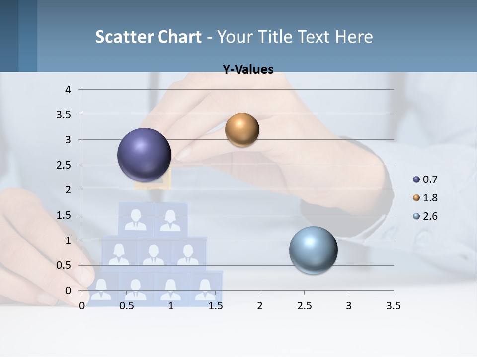 A Person Placing A Piece Of Blue Block On Top Of A Pyramid PowerPoint Template