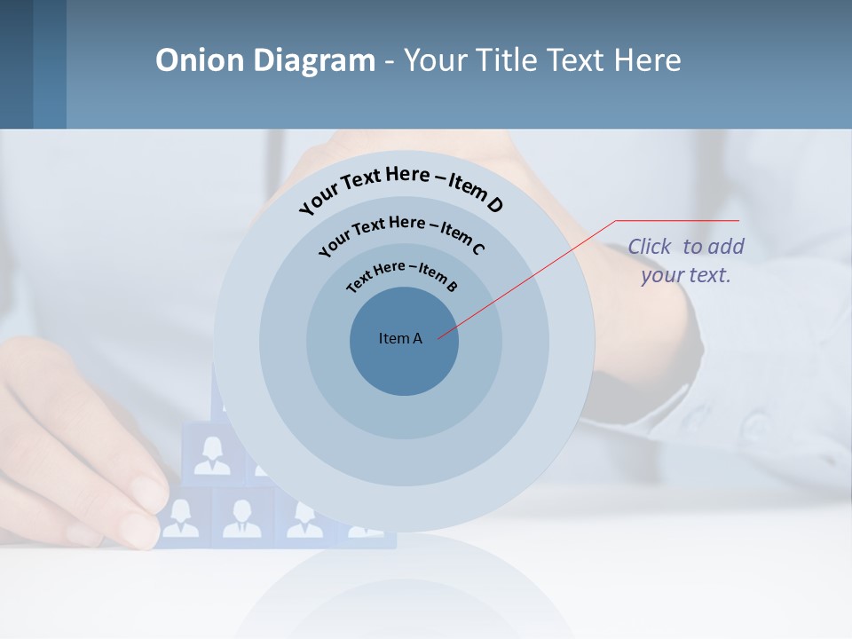 A Person Placing A Piece Of Blue Block On Top Of A Pyramid PowerPoint Template