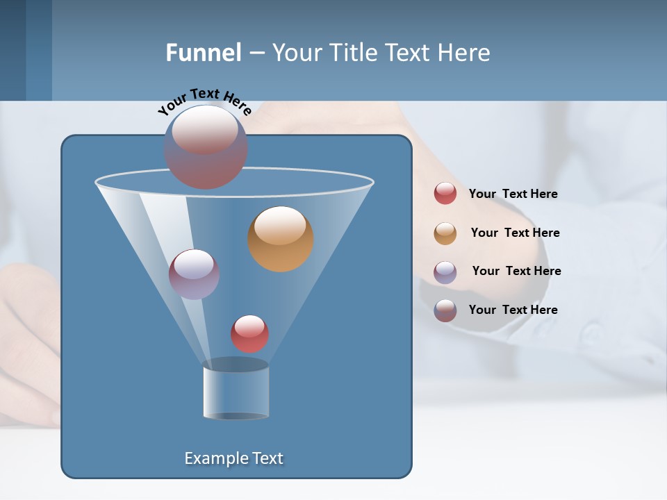 A Person Placing A Piece Of Blue Block On Top Of A Pyramid PowerPoint Template