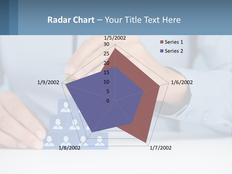 A Person Placing A Piece Of Blue Block On Top Of A Pyramid PowerPoint Template