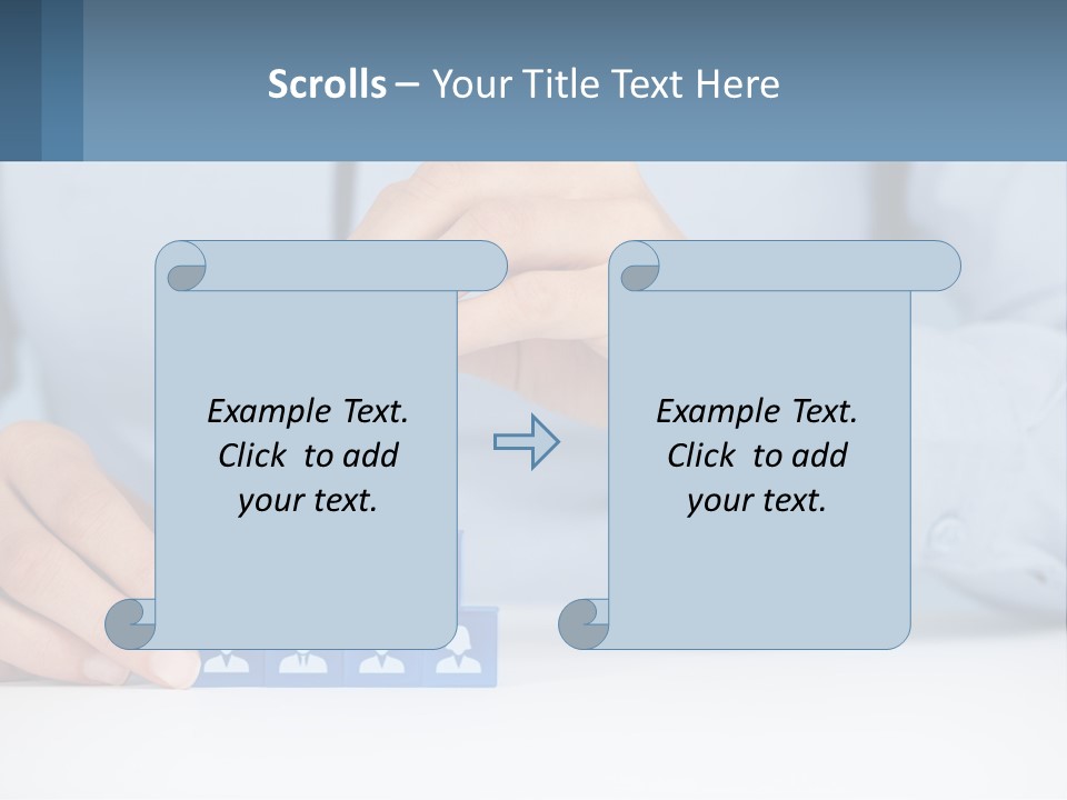 A Person Placing A Piece Of Blue Block On Top Of A Pyramid PowerPoint Template