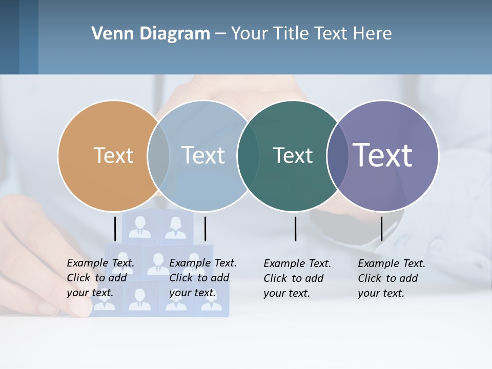 A Person Placing A Piece Of Blue Block On Top Of A Pyramid PowerPoint Template