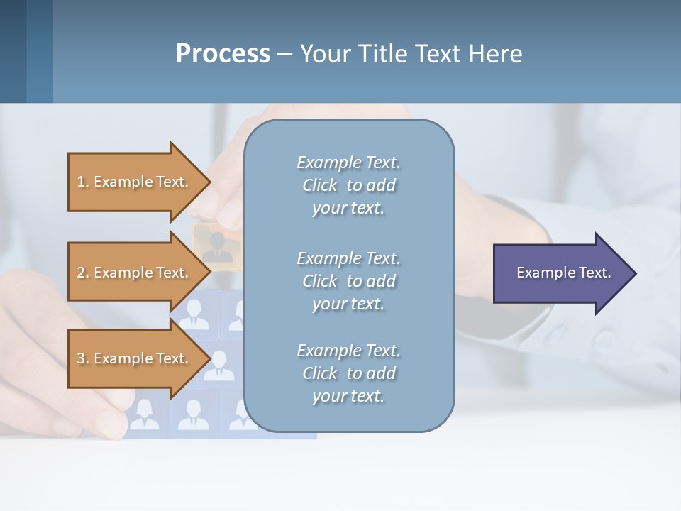 A Person Placing A Piece Of Blue Block On Top Of A Pyramid PowerPoint Template