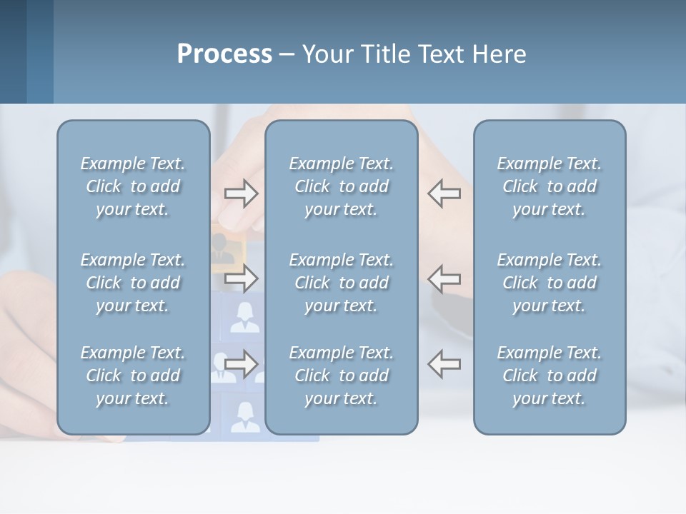A Person Placing A Piece Of Blue Block On Top Of A Pyramid PowerPoint Template