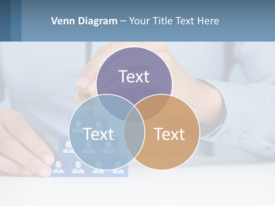 A Person Placing A Piece Of Blue Block On Top Of A Pyramid PowerPoint Template