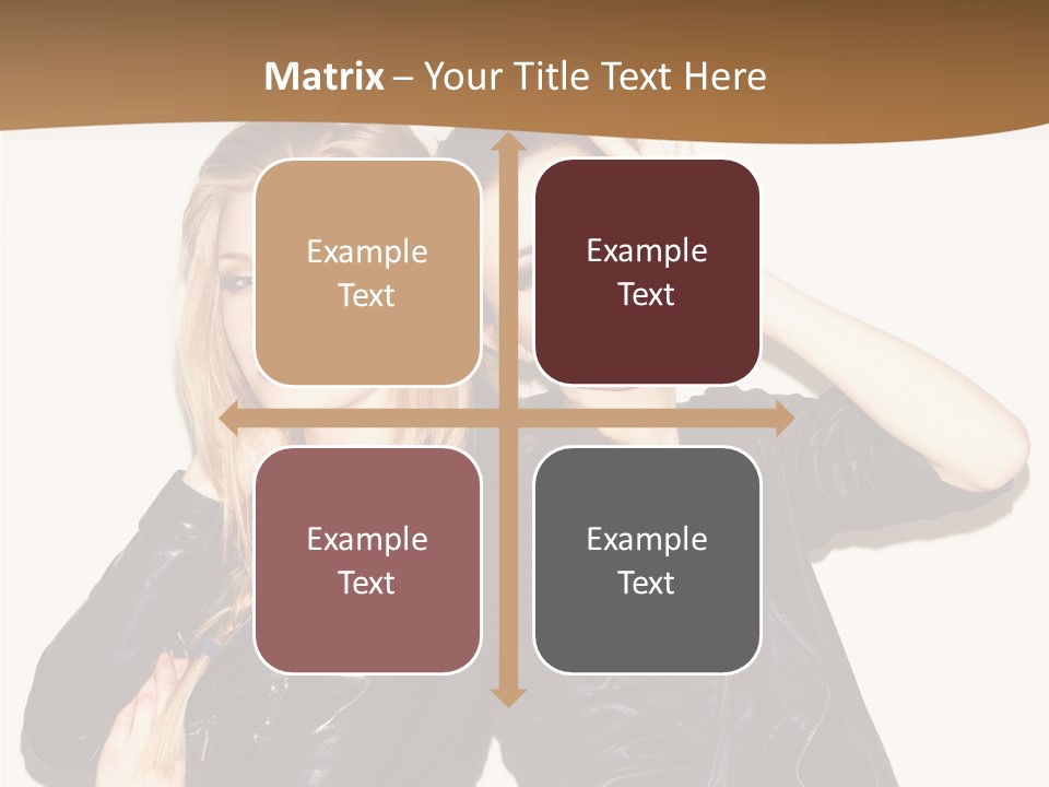 Two Beautiful Young Women Posing For A Picture PowerPoint Template