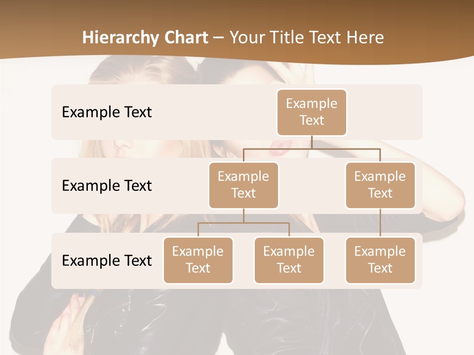 Two Beautiful Young Women Posing For A Picture PowerPoint Template