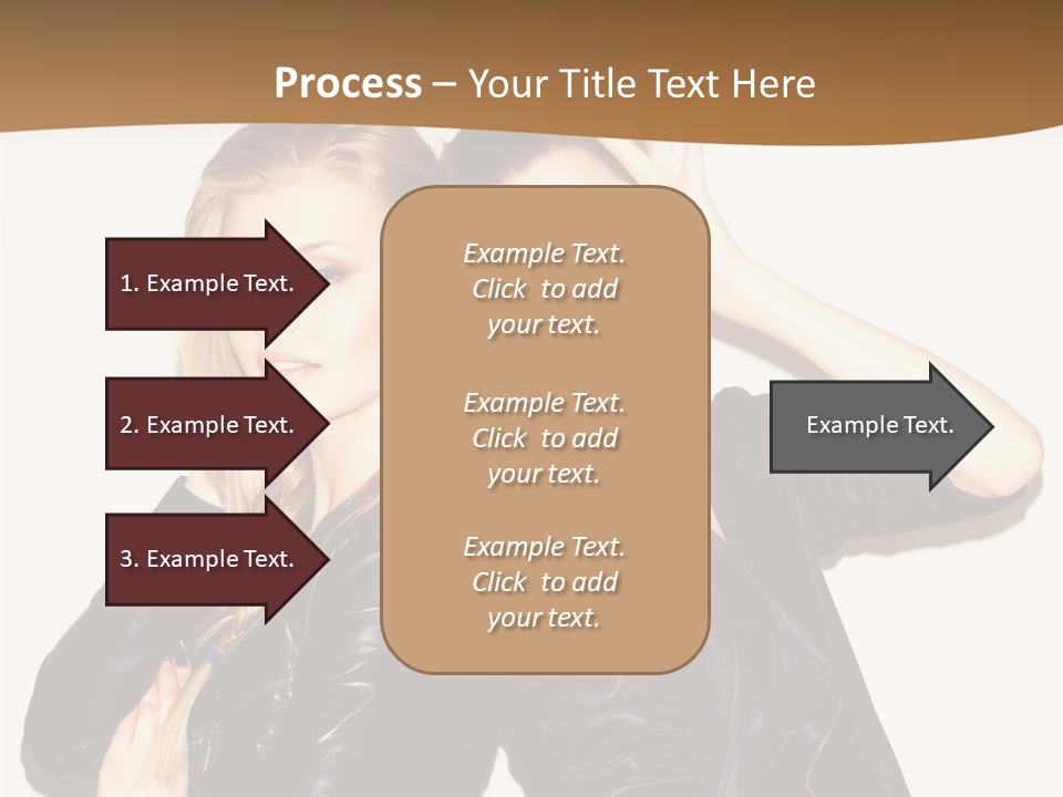 Two Beautiful Young Women Posing For A Picture PowerPoint Template