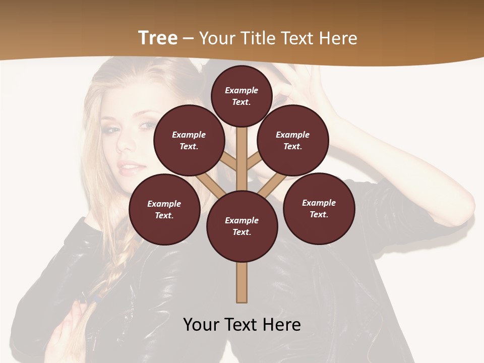 Two Beautiful Young Women Posing For A Picture PowerPoint Template