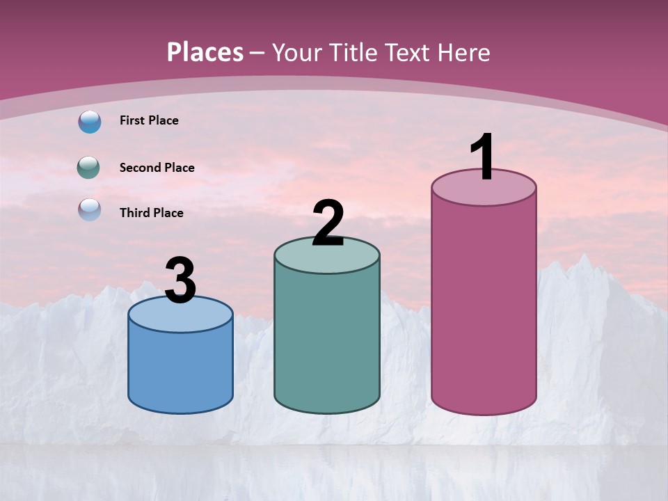 A Large Iceberg In The Middle Of A Body Of Water PowerPoint Template