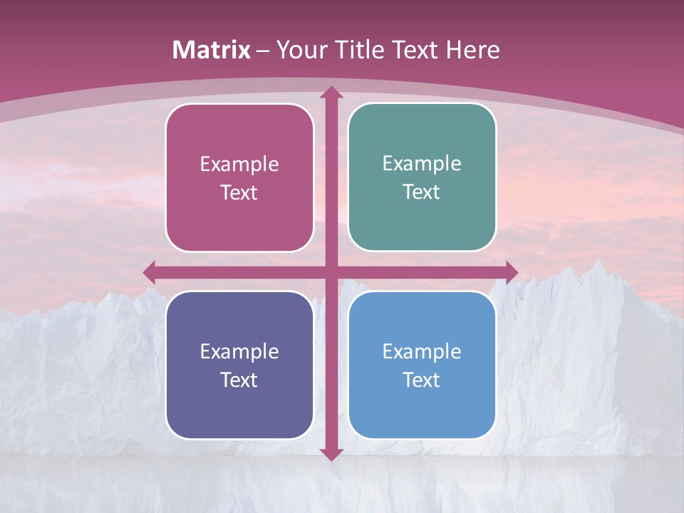 A Large Iceberg In The Middle Of A Body Of Water PowerPoint Template