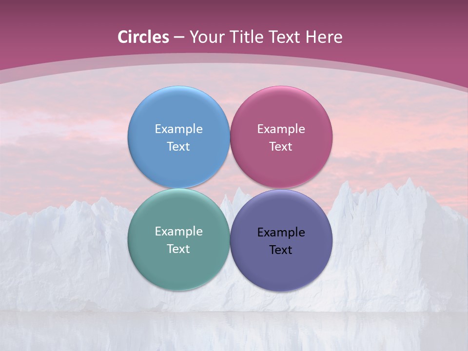 A Large Iceberg In The Middle Of A Body Of Water PowerPoint Template