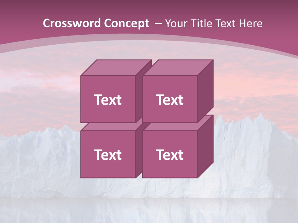 A Large Iceberg In The Middle Of A Body Of Water PowerPoint Template