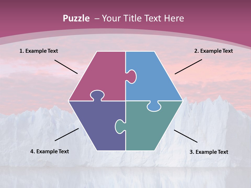 A Large Iceberg In The Middle Of A Body Of Water PowerPoint Template