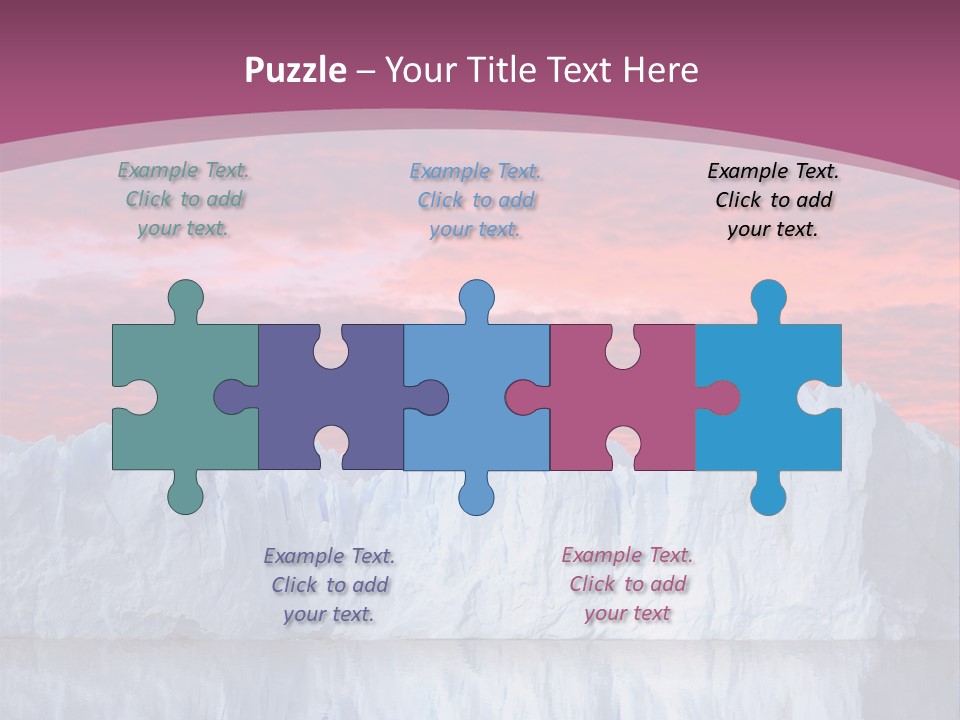 A Large Iceberg In The Middle Of A Body Of Water PowerPoint Template